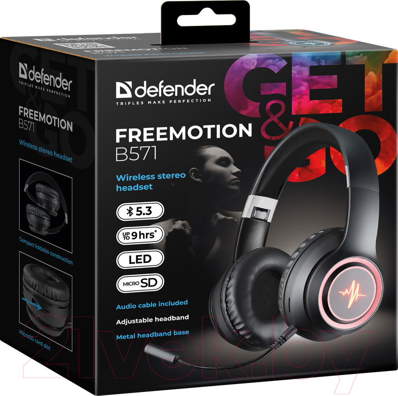 Беспроводные наушники Defender FreeMotion B571 / 63572