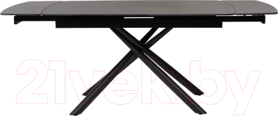 Обеденный стол M-City Rivoli 140 Matt / 614M04288 (Black Marble Solid Ceramic/Black)
