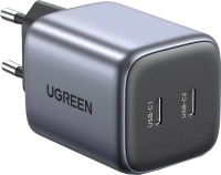 Адаптер питания сетевой Ugreen Nexode 45W PD Charger CD294 / 90573 (серый) - 