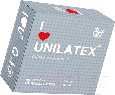 Презервативы Unilatex Dotted 3017 (3шт)