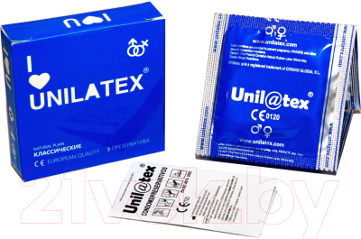 Презервативы Unilatex Natural Plain 3002 (3шт)