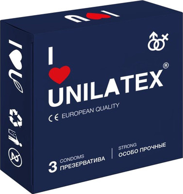 Презервативы Unilatex Extra Strong 3019 (3шт) - 