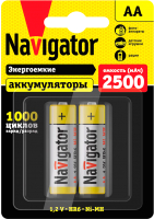 Комплект аккумуляторов Navigator АА NHR-2500-HR6-BP2 94 464 - 