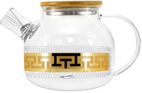 Заварочный чайник Promsiz EAV03-1000/S/Z/1 (греческий узор) - 