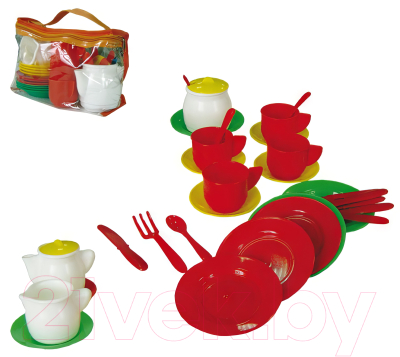 Набор игрушечной посуды СПЕКТР Чайный У524