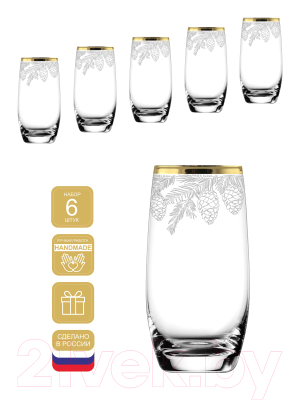 Набор стаканов Promsiz EAV437-809/S/Z/6 (зимний лес)