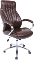 Кресло офисное AksHome Mastif (натуральная кожа, коричневый) - 