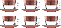 Набор для чая/кофе Promsiz ERV04-1337/1349/S/J/12 (цезарь/рубин) - 