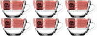 Набор для чая/кофе Promsiz ERV160-1416/63-1349/S/J/12 (горгона/рубин) - 