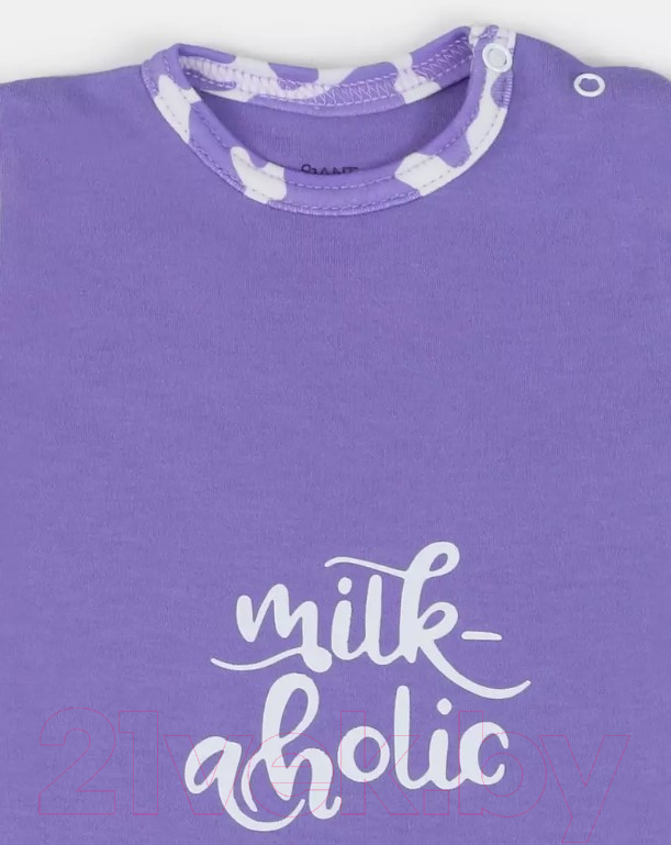 Комбинезон для малышей Rant Milk-Aholic / 13-81 (Violet, р.68) — фото 3