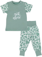 Комплект одежды для малышей Rant Milk-Aholic со штанишками / 2-81 (Green, р.62) - 