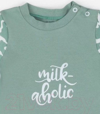 Изображение товара Комплект одежды для малышей Rant Milk-Aholic со штанишками / 2-81 (Green, р.74)