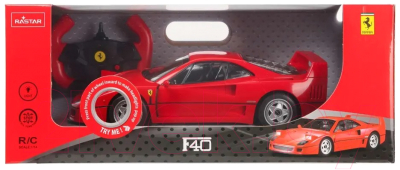 Радиоуправляемая игрушка Rastar Ferrari F40 / 78700-RASTAR (красный)