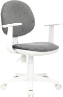 Кресло детское Бюрократ CH-W 356AXSN (серый Light-19/белый) - 