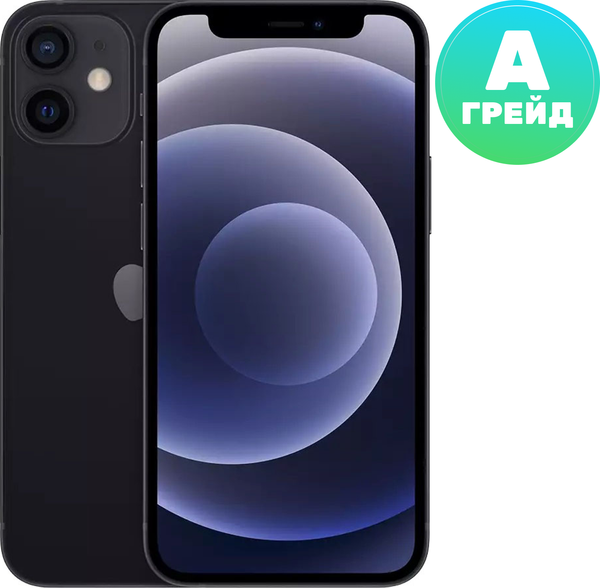 Смартфон восстановленный Apple iPhone 12 mini 64GB Flip Грейд A (черный)