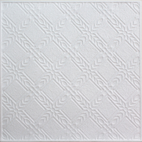 Потолочная плита SOLID Рим из пресованного полистирола (500x500, уп. 8шт, белый) - 
