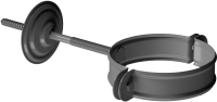 Хомут водосточной трубы Docke Stal Premium D90 PVHT-1086 (графит 7024) - 