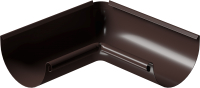 Угол желоба Docke Stal Premium внутренний 90 градусов D125 PVPU-1050 (шоколад 8019) - 