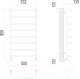 Миниатюра изображения товара Полотенцесушитель водяной Terminus Стандарт П8 500x800 (RAL 9003)