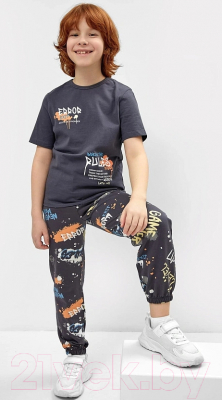 Комплект детской одежды Mark Formelle 393320 (р.116-60-54, графит/надписи на графите)