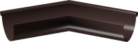 Угол желоба Docke Stal Premium внешний 135 градусов D125 PVPC-1050 (шоколад 8019) - 