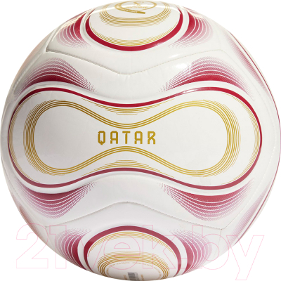 Футбольный мяч Adidas Qtr Olp Clb HM8159 (р.5, красный/белый/синий)