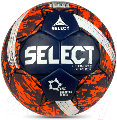 Гандбольный мяч Select Ultimate Replica v23 / 3572858495 (размер 3, синий/оранжевый)