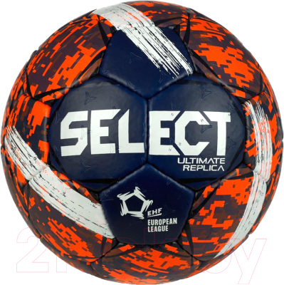 Гандбольный мяч Select Ultimate Replica v23 / 3572858495 (размер 3, синий/оранжевый)