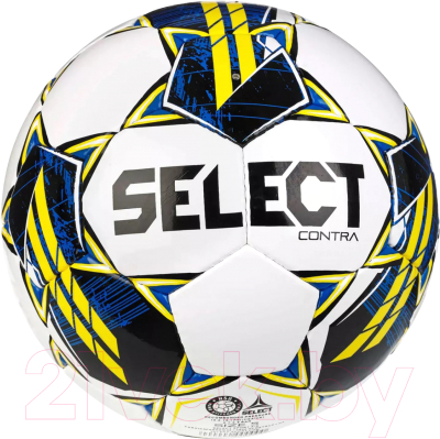 Футбольный мяч Select Contra Basic v23 / 0855160005 (размер 5, белый/черный/желтый)