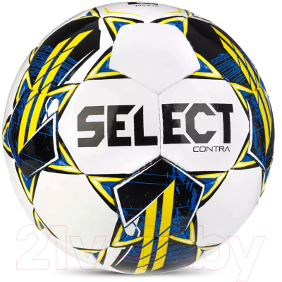 Футбольный мяч Select Contra Basic v23 / 0855160005 (размер 5, белый/черный/желтый)