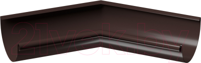 Угол желоба Docke Stal Premium внутренний 135 градусов D125 PVPA-1050 (шоколад 8019)