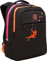 Рюкзак Grizzly RD-344-2 (черный/оранжевый) - 