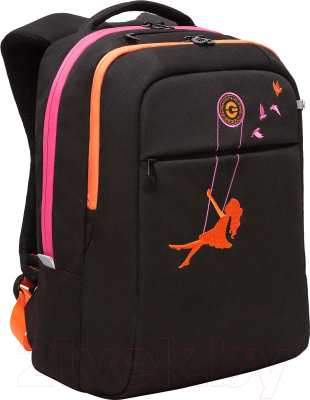 Рюкзак Grizzly RD-344-2 (черный/оранжевый)