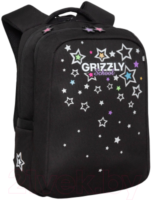 Школьный рюкзак Grizzly RG-366-5 (черный)