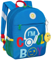 Детский рюкзак Grizzly RK-377-3 (синий) - 