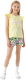 Пижама детская Mark Formelle 197720 (р.110-56, светло-лимонный/цветы на черном) - 