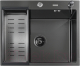 Миниатюра изображения товара Мойка кухонная Futur FK 6050 B Eco (черный нано)