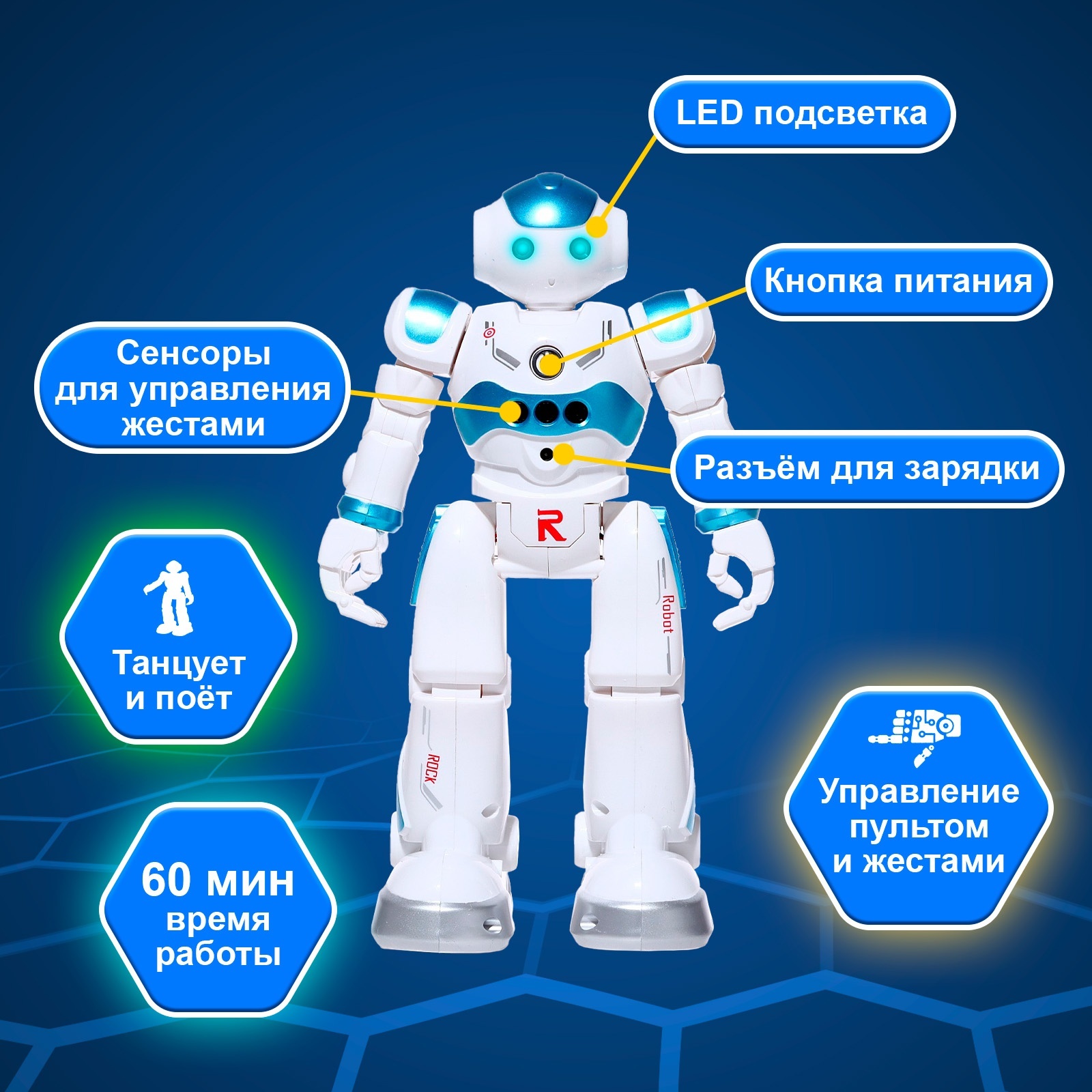 Радиоуправляемая игрушка Zhorya Робо-друг / ZYA-A2976 — фото 4