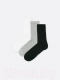 Миниатюра изображения товара Носки Mark Formelle 107A-1663/223107A-1 (р-р 25-27, белый/серый меланж/черный, 3 пары)