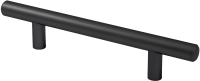 Ручка для мебели AKS Релинговая 160/210 (черный матовый) - 