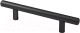 Ручка для мебели AKS Релинговая 160/210 (черный матовый) - 