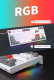 Миниатюра изображения товара Клавиатура Royal Kludge RK-R87 RGB (белый, Red Switch)
