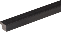 Финишная рейка для реечной панели Grace ПВХ гладкая черный (22х16х2900мм) - 