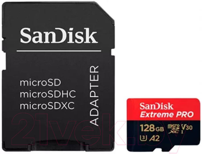 Карта памяти SanDisk MicroSDXC Extreme PRO 128GB (SDSQXCD-128G-GN6MA)