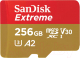 Карта памяти SanDisk microSDXC Extreme UHS-I U3 V30 A2 256GB (SDSQXAV-256G-GN6MN) - 