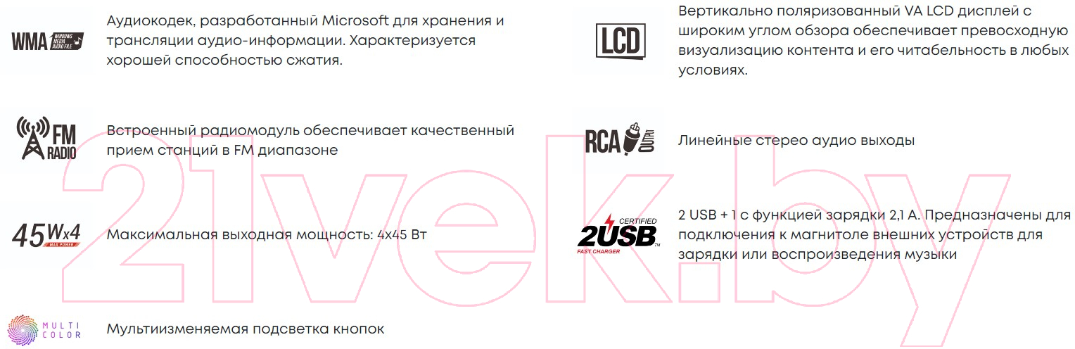 Автомагнитола ACV AVS-948BM — фото 11