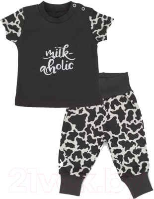 Комплект одежды для малышей Rant Milk-Aholic со штанишками / 2-81 (Graphite, р.62)