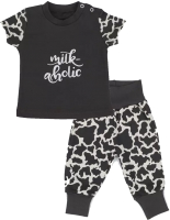 Комплект одежды для малышей Rant Milk-Aholic со штанишками / 2-81 (Graphite, р.68) - 