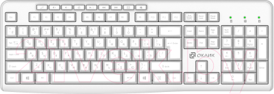 Клавиатура Оклик K225W (белый)