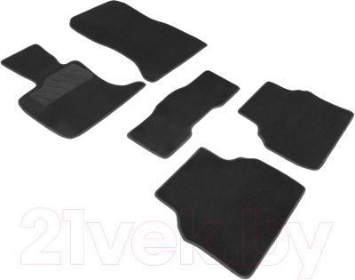 Комплект ковриков для авто Seintex 86588 (черный)